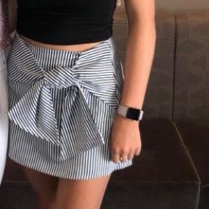 Urban outfitters navy/white stripe skirt